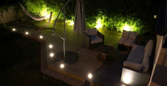 Création éclairage d’ambiance terrasse extérieure (Particulier Villemomble)